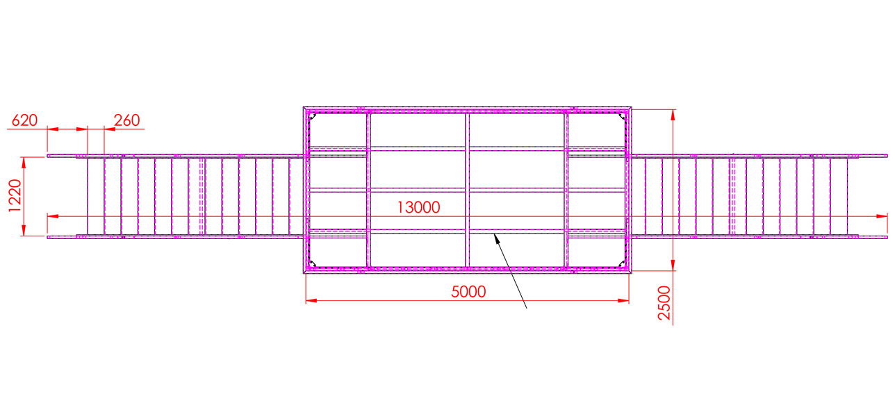 PÓRTICO 13x5,25 - plano topo